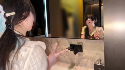 【女主已成年】鏡前後入爆操Lo裙可愛白虎小母狗口交毒龍
