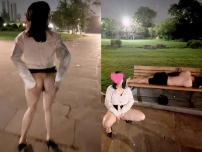 刺激，公園裏當着路人的面做愛